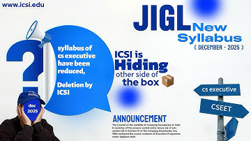 What ICSI didn’t told you about new syllabus | ICSI new announcement for cs executive CSEET syllabus