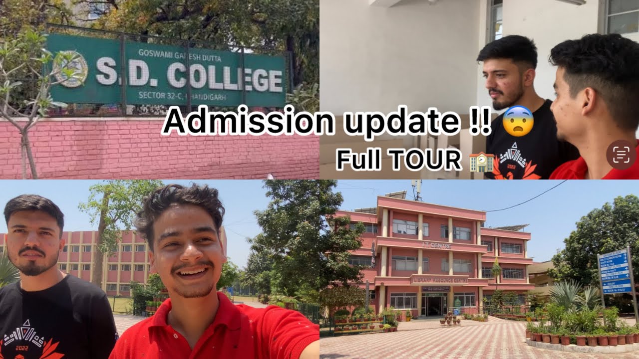 SD COLLEGE FULL TOUR // SECTOR 32 PUNJAB UNIVERSTY // JITEN & RAHUL