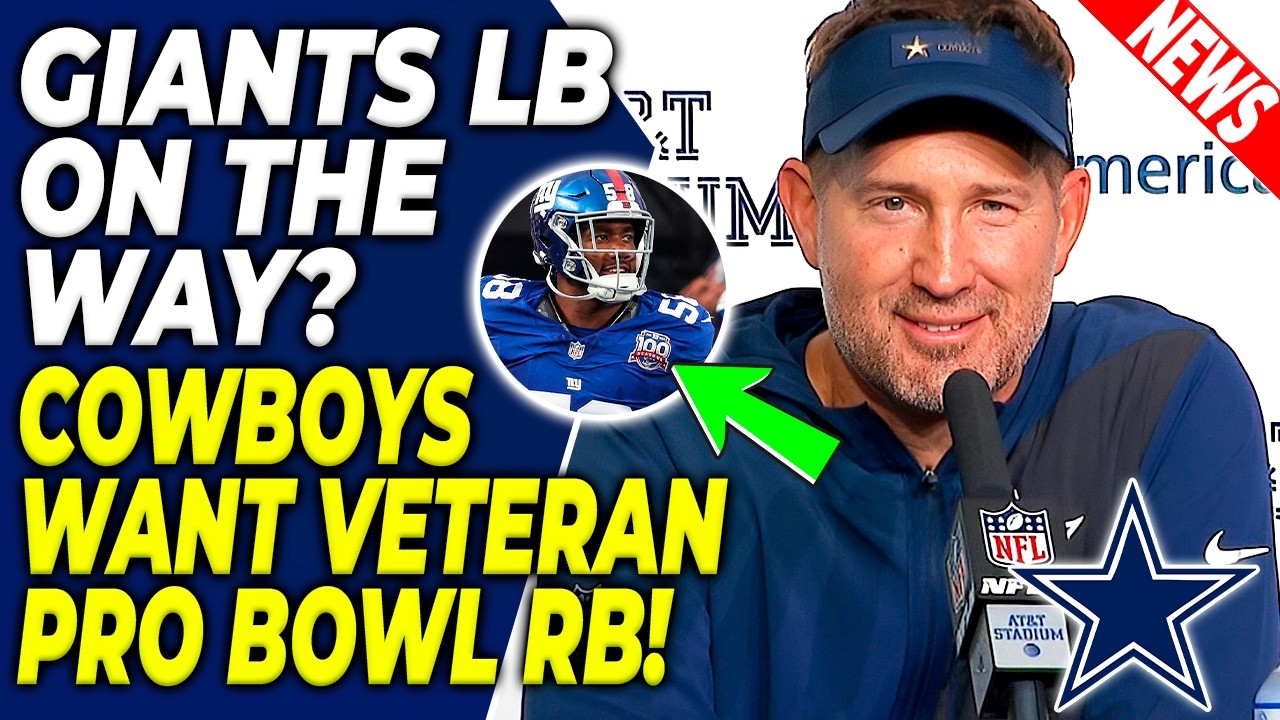 BREAKING ALERT! Cowboys Could Sign a Cheap Pro Bowl RB as a Giants LB Becomes Available Now
