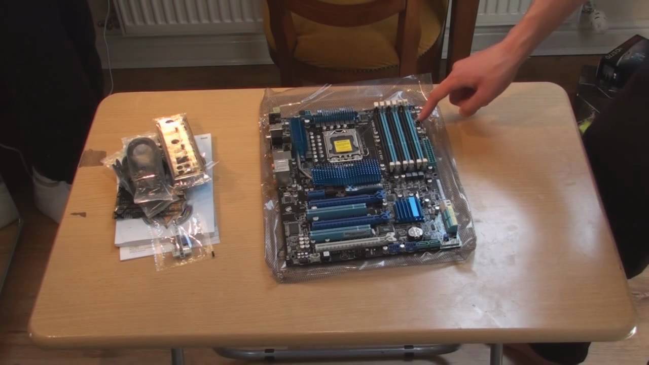 xenoBUILD - Unboxing & Installing Asus P6X58D-E Motherboard - YouTube