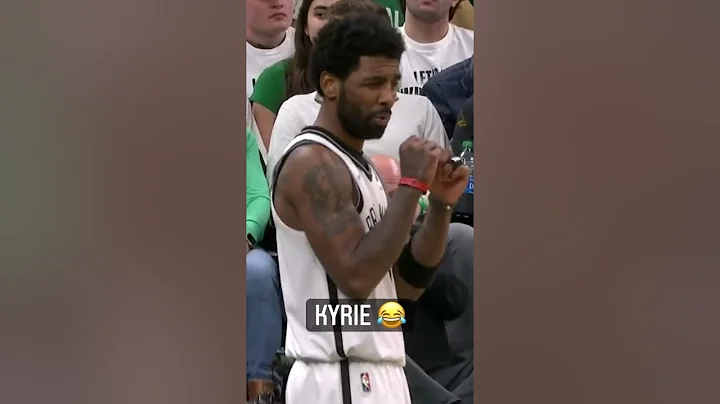 Kyrie Irving messing around with the heckling Celtics fans 😂