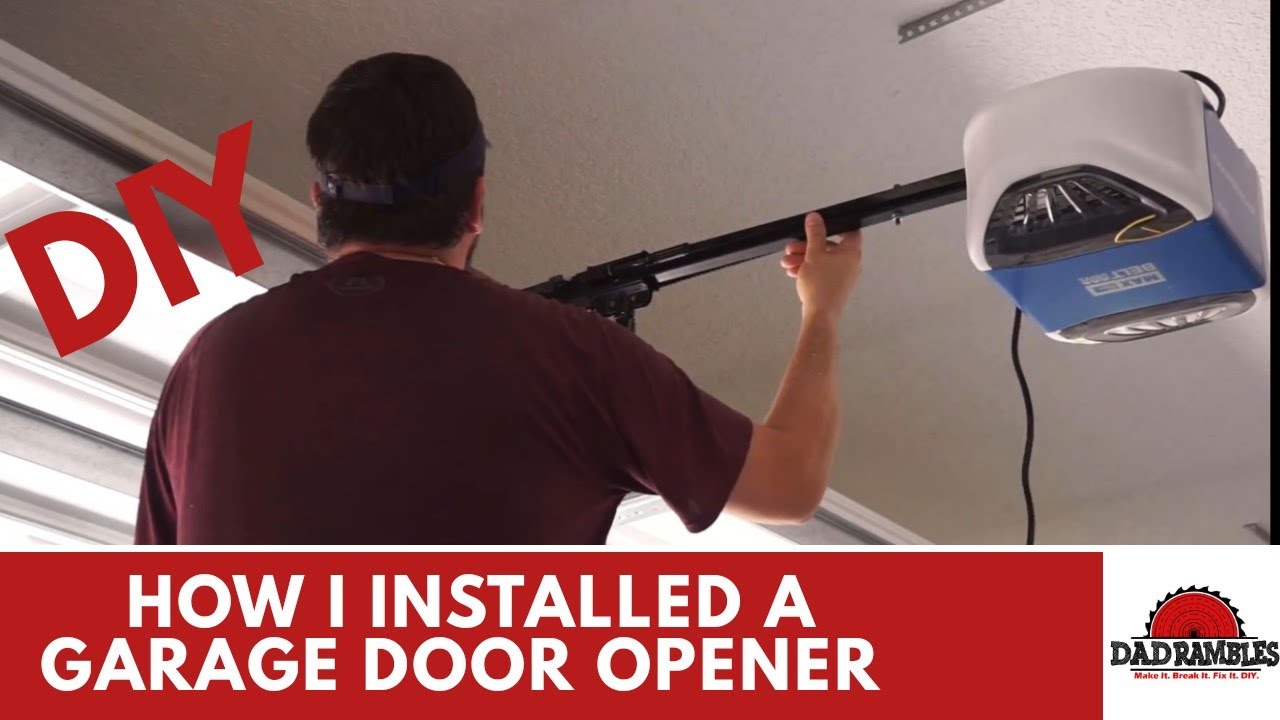 Chamberlain Security Bundle Garage Door Opener Installation YouTube