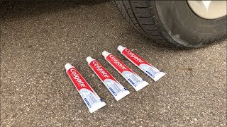Experiment Car Vs Toothpaste 2