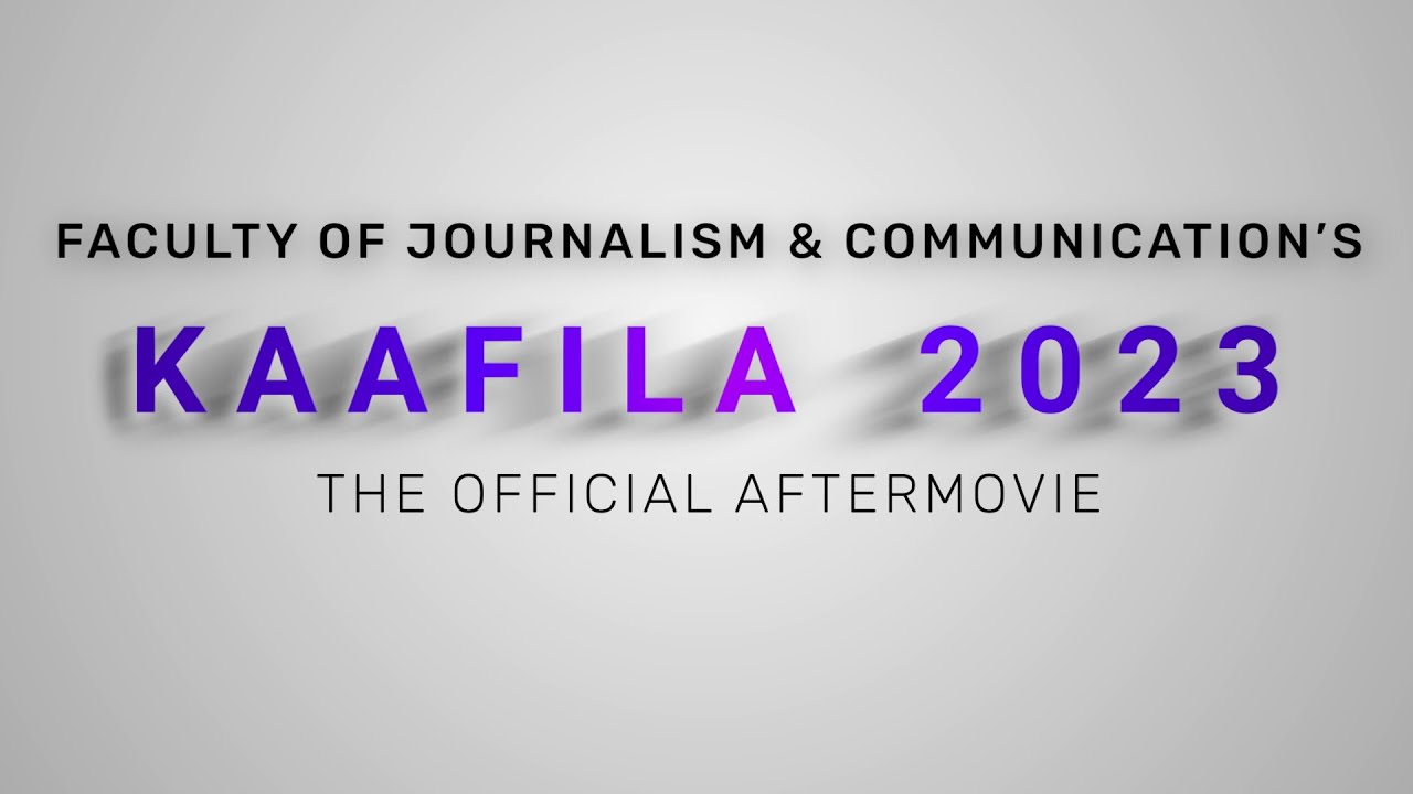 Kaafila 2023 | Official Aftermovie | Faculty of Journalism & Communication, MSU Baroda