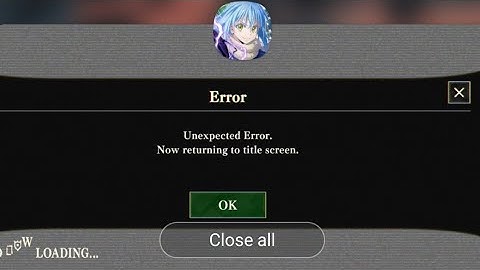 unexpected error now returning to title screen #shorts