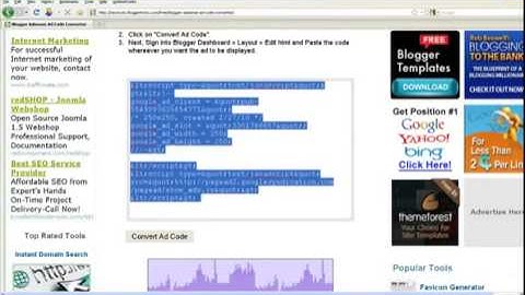 How to Adsense Ads Inside your Blogger Blog Post 2014 YouTube