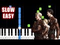 Youseebiggirltt  attack on titan ost  slow easy piano tutorial