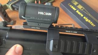 Холодная пристрелка коллиматора Holosun HS403 при помощи Laser bore sighter