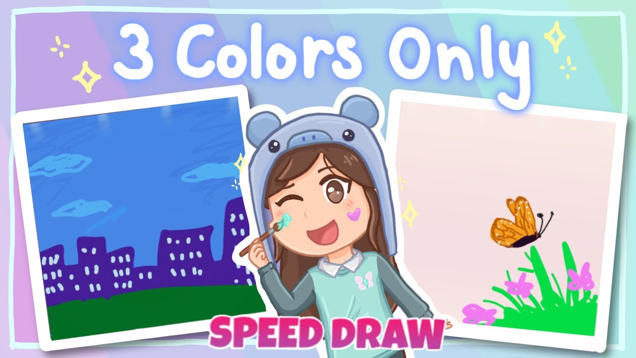 3 Colors ONLY SPEED DRAW Challenge! | Roblox | 🎨 - YouTube