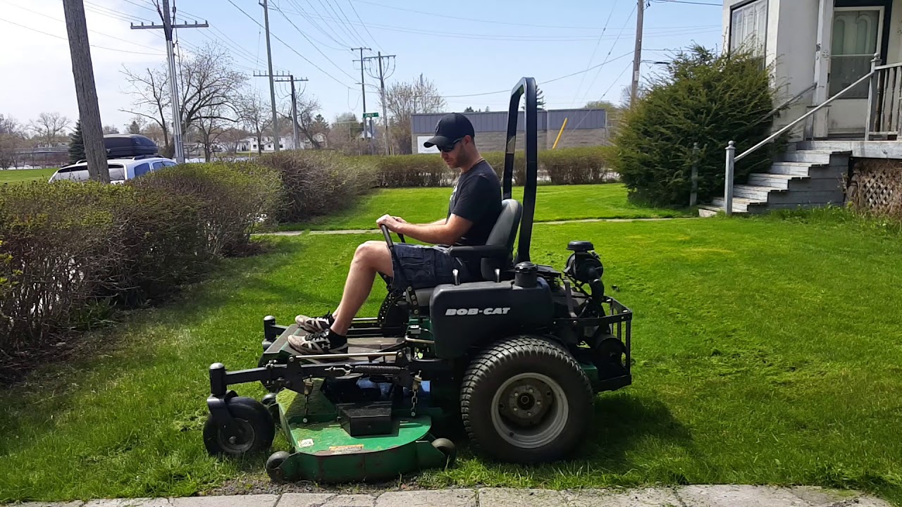 Mowing With A Bobcat Commercial Zero Turn | Full Bobcat Mowing Review