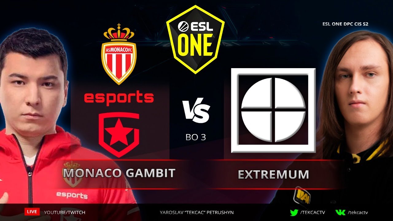 🔴Monaco Gambit vs EXTREMUM - ESL One DPC EEU S2