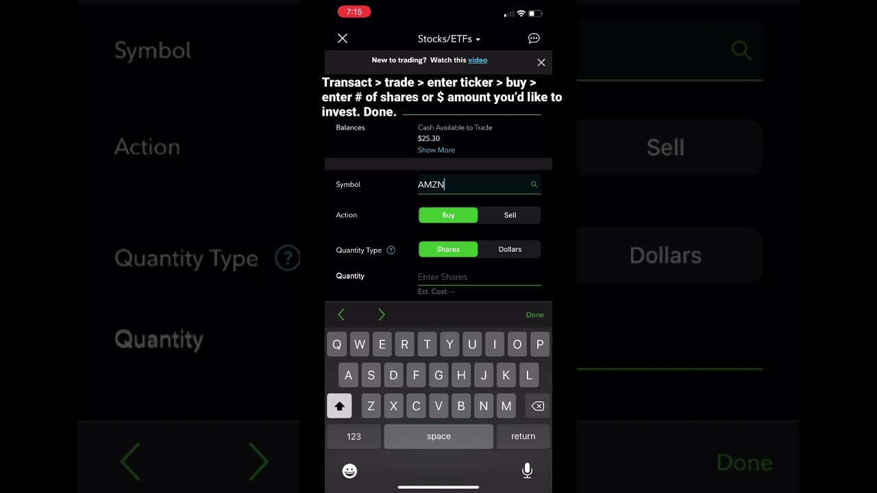 How to buy stock slices with Fidelity app YouTube