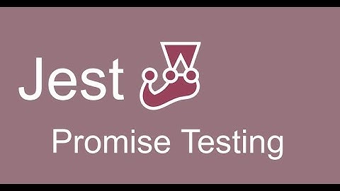 Jest tutorial #6 test Promise