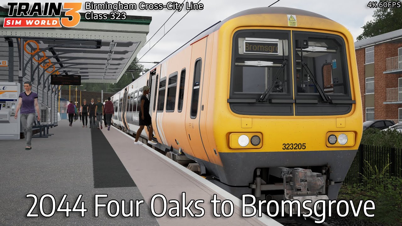 2O44 Four Oaks to Bromsgrove Birmingham CrossCity Line Class 323