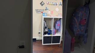 DIY backpack station #organization #backtoschool