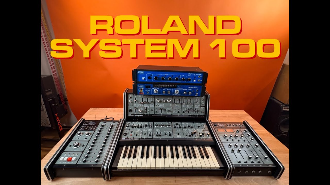 ROLAND SYSTEM 100 + MXR Pitch Transposer + MXR Digital Delay