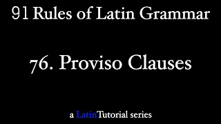Rule 76: Proviso Clauses