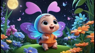 Moth Antennae Go Flutter Flutter Flutter | English Nursery Rhyme | Kids Songs | Baby Music