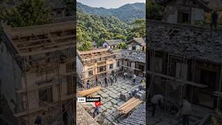 🏚️ From abandoned ruin to luxury mountain retreat — every roof tile, #rooftiles #tiles
