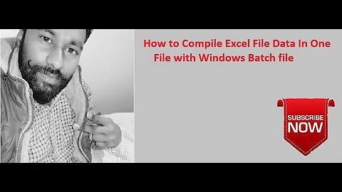 Data Compile In Excel File With Windows Batch FIle