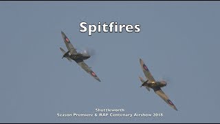Spitfires - Shuttleworth Season Premiere & RAF Centenary Airshow 2018