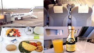 Finnair BUSINESS CLASS London to Helsinki|Airbus A320