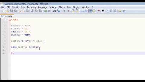 Data Type Functions in PHP GetType, SetType - Tutorial 3