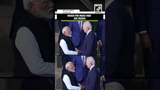 G7 Summit: PM Modi walks up to US President Joe Biden to greet him