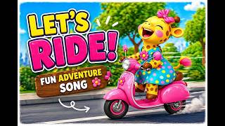 Happy Baby Giraffe Ride Scooty 🦒 Adventure for Kids 🎶Kid Song #viralkidsmusic