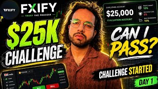 I Started a $25K Prop Firm Challenge (Day 1 Trading on FXIFY) News