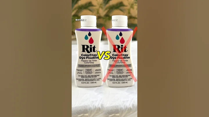 Rit Colorstay Dye Fixative VS. no fixate 🤔 #shorts #ritdye #backtoblack #comparison #dyeing