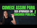 4 passos iniciais estratgia para passar no concurso i corte de aula