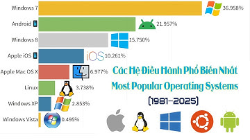 Các Hệ Điều Hành Phổ Biến Nhất (1981–2025) — Từ MS-DOS đến Windows & Kỷ Nguyên Mới
