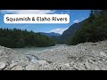 Exploring elaho river  squamish valley on bc day  jeep adventure and dji mini 3 pro flight