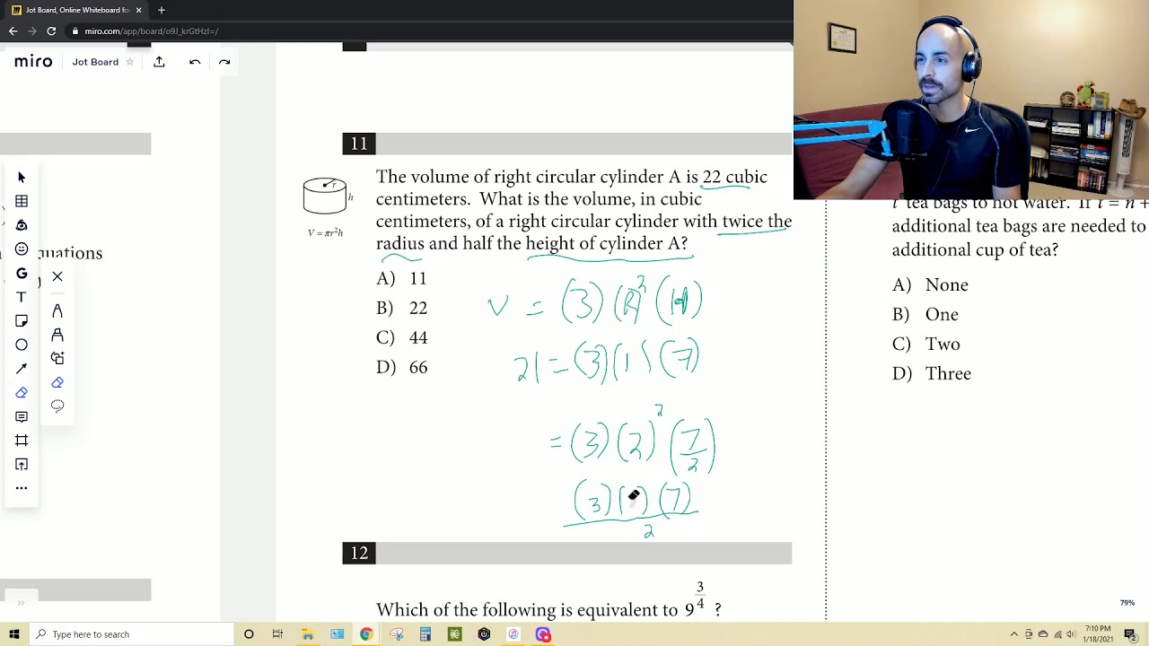 SAT Practice Exam 5 No Calculator #11 - YouTube