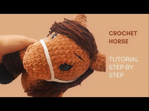 Crochet Horse Pattern Crochet Plush Pattern Amigurumi Horse Colt Foal Pony