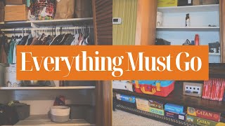 Cleaning, organizing, and getting rid of everything! 2024