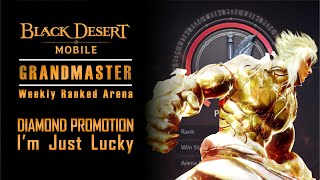 BDM Striker Grandmaster Got Lucky With My Diamond Promotion Match Ranked Arena Black Desert Mobile