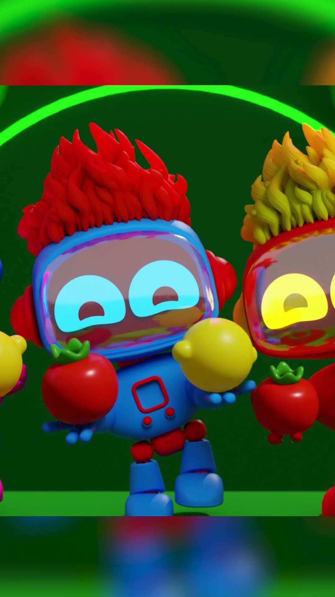 Deliciosas Frutas y Verduras (Versión Robot) | D Billions Canciones Infantiles #shorts #db