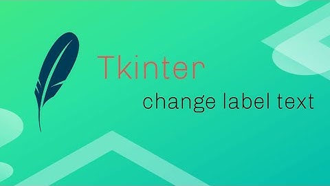 change text of label || tkinter || python