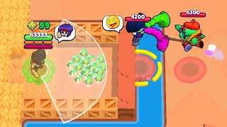 ALL Brawl Stars Funny Moments  Fails  Wins ep, noobs gets traped 99 power cubes broken game. 743, .