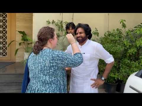 Viral Video: Pawan Kalyan Smiles as His Wife Anna Performs Puja After AP Election Results