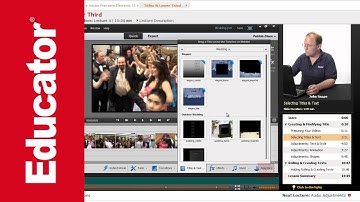 "Titles and Lower Third" | Adobe Premiere Elements 11 with Educator.com