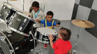 Upansh Playing Drums Toddler Playing Drums