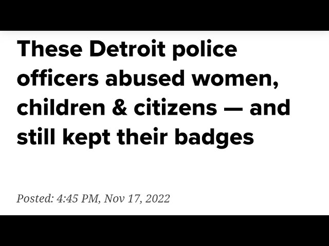 Detroit Police cannot be trusted. #michigan #detroit #acabdevil