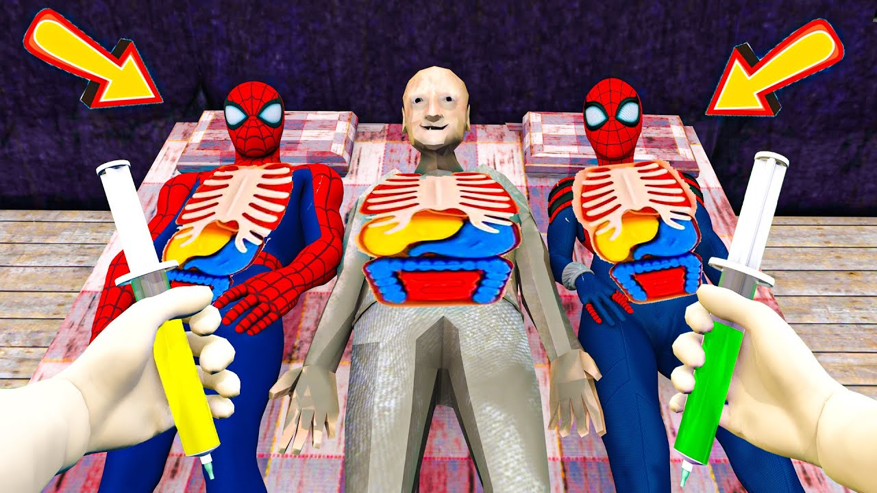 Playing as EVERYONE Mix Family Horror: SpiderMan, Granny, Grandpa, CALL ME NOW in Granny House (p.3)