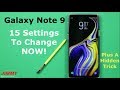 15 Galaxy Note 9 SETTINGS To Change NOW