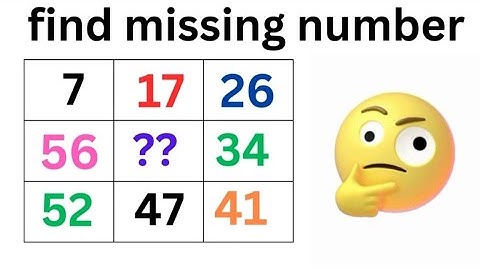 find missing number math puzzle #mathquiz#logicalreasoning