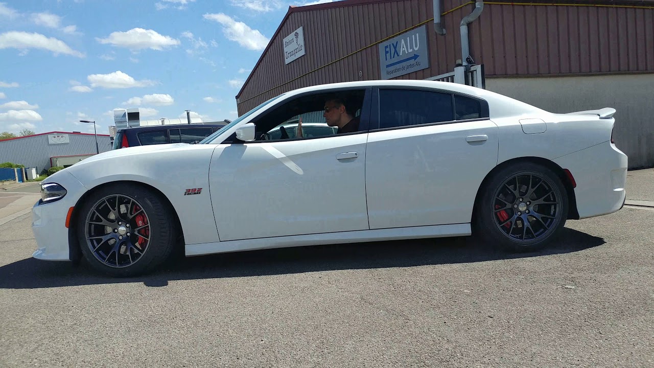 I'm back with new dark grey rims - Dodge Charger SRT 392 - YouTube