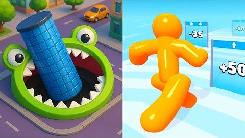 Hole.io vs Tall man run 3D - ASMR games ( New Update ) Max level Gameplay Ios games 